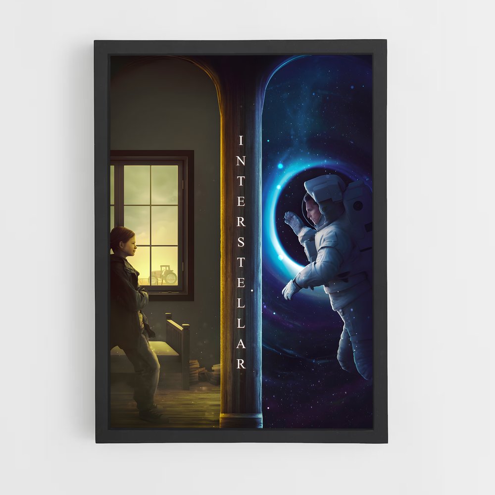Poster Interstellar art captivant – affiche Art spatial (vue 2)